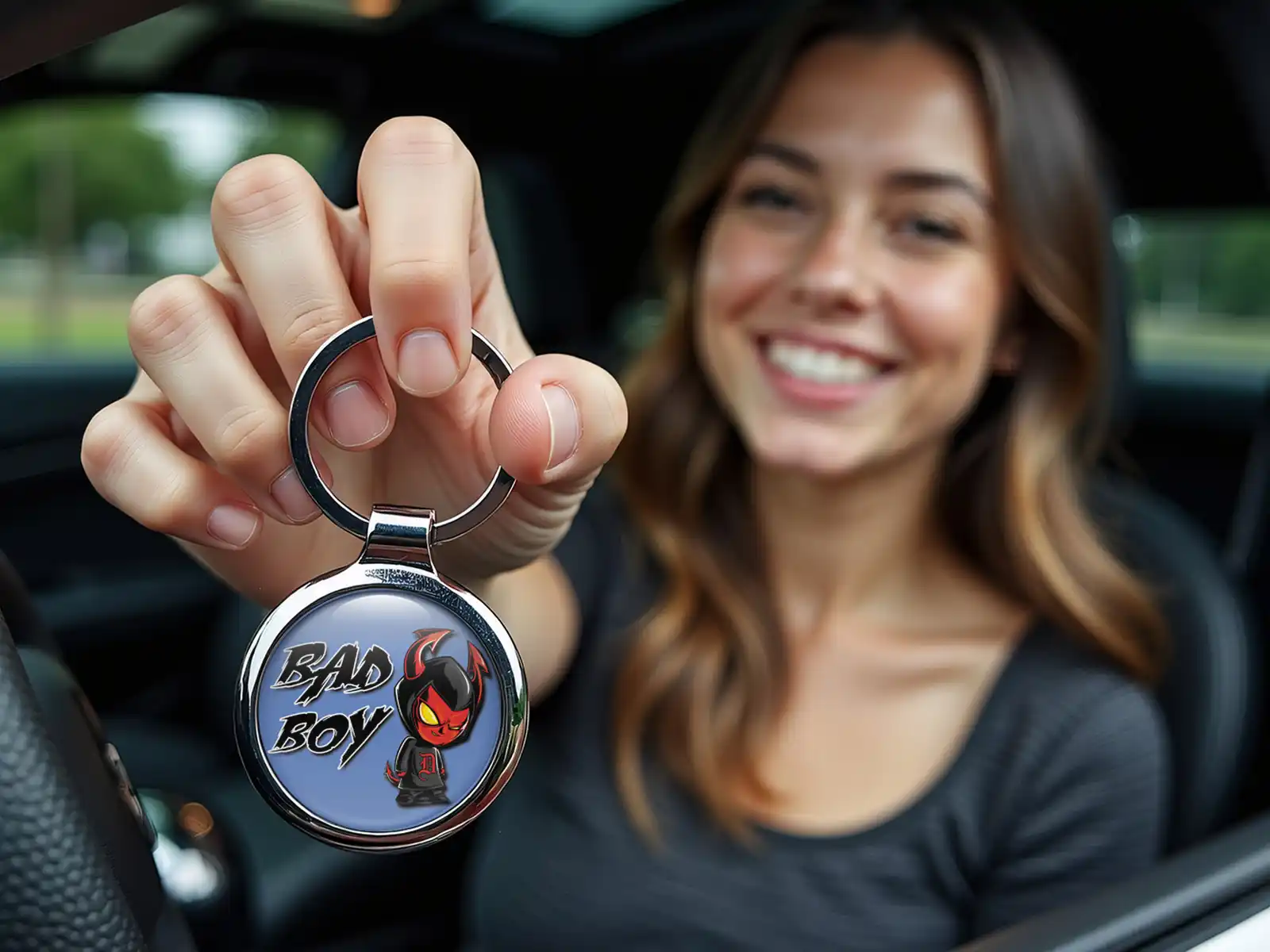 Logo Keyring Custom Premium Metal Build